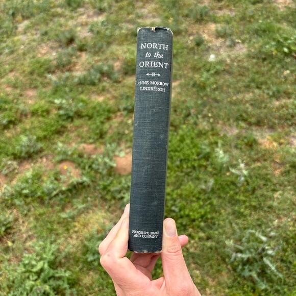 1935 North to the Orient Lindbergh Vintage Blue Hardcover Book - Picture 2 of 8